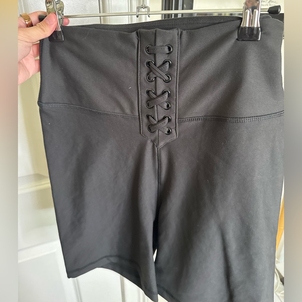 NWT Weworewhat Black Lace-Up Bikers